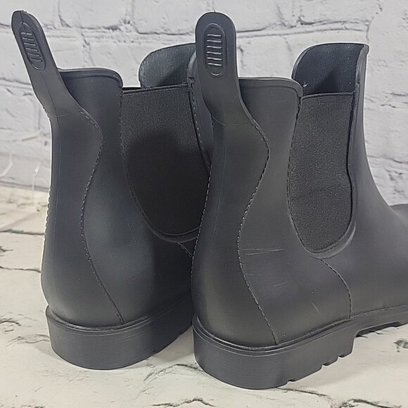 Asgard Boots Womens Size 11 Black Chelsea Rain Ankle Waterproof Slip On Rubber - Picture 7 of 10